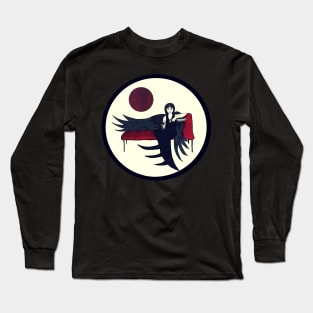 Raven Girl Lounging Long Sleeve T-Shirt